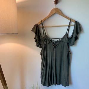 Charlotte Russe Olive Green Top
